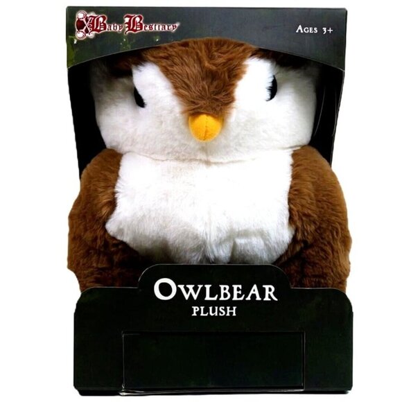 Owlbear Plush - Luxury Owl Bear Stuffed Animal - Boxed & Accessories - Brown - Picture 5 of 9